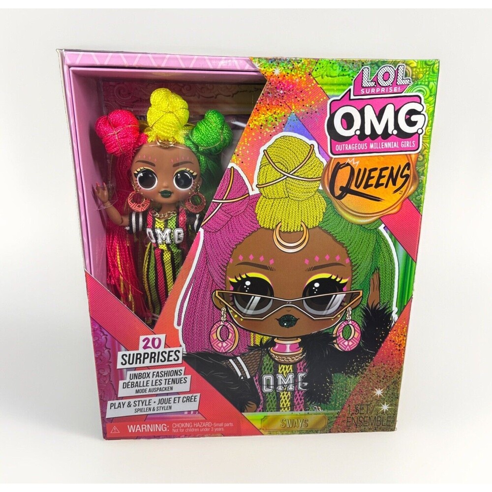 LOL Surprise OMG Queens Sways Fashion 10" Doll 20 Surprises Outfit Access **NEW*